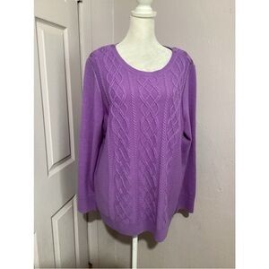 Talbots Lavender Lambswool Sweater